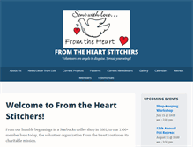 Tablet Screenshot of fromtheheartstitchers.org